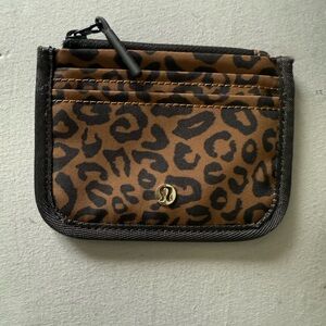 Lululemon Leopard Print Identity Card Case